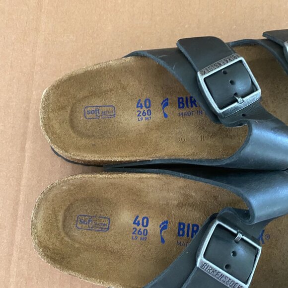 Birkenstock Arizona Black Leather | EU 40, US W 9-9.5 - Picture 4 of 6